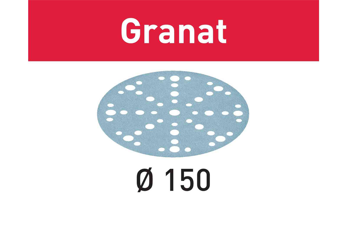 Festool 575156 P80-Grit Granat Sandpaper for 150mm Sanders, 10ct | The Festool Superstore Authorized Dealer | Powered by PMC Tool | Hammond, LA